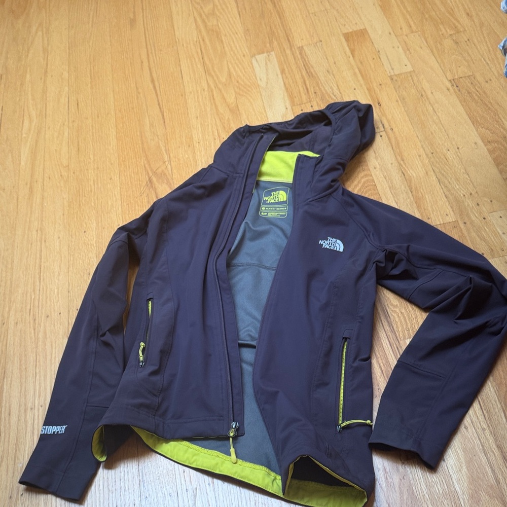 The North Face Women's softshell summit series windstopper hooded Jacket purple